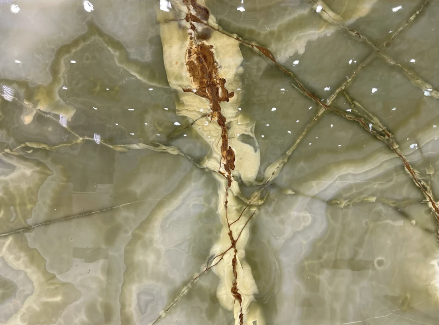 Olive Green Onyx — onyx surface